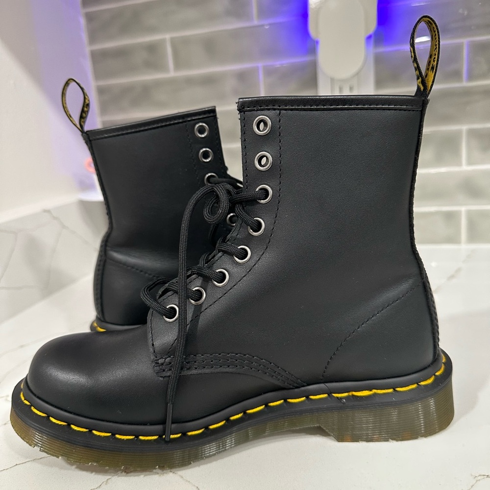 Dr. Martens 1460 Combat Boots. Women’s size 5. Color Black. - Picture 9 of 13